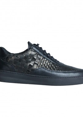 FILLING PIECES - FILLING PIECES Ανδρικό Μαύρο Low Mondo Plain Woven Black