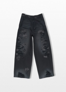 ACNE STUDIOS - ACNE STUDIOS Ανδρικό Μαύρο Mended Trousers