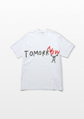 COMME DES GARÇONS SHIRT - COMME DES GARÇONS SHIRT Ανδρικό Λευκό Knit T-Shirt