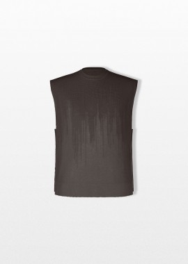 ISSEY MIYAKE - ISSEY MIYAKE Ανδρικό Καφέ Brush Close-Up Knit Vest