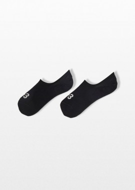 Y-3 - Y-3 Ανδρικό Μαύρο No Show Socks