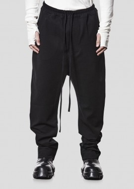 THOM KROM - THOM KROM Ανδρικό Μαύρο Men's Woven Low Crotch Trousers