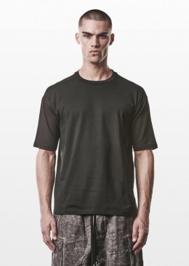 THOM KROM - THOM KROM Ανδρικό Μαύρο T-Shirt M TS 955 in Black