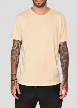 MONK - MONK Ανδρικό Cotton T-shirt In Beige
