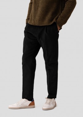 BE ABLE - BE ABLE Ανδρικό Μαύρο Black Corduroy Trousers