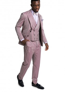 PASINI - PASINI Ανδρικό Ροζ Tailored Two-Piece Suit/Pink