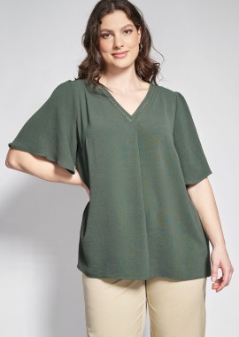 - Μπλούζα με Κουφόπιετα και Λούρεξ στο V