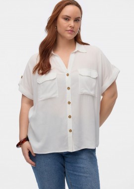 - Πουκάμισο βισκόζη με τσέπες VERO MODA