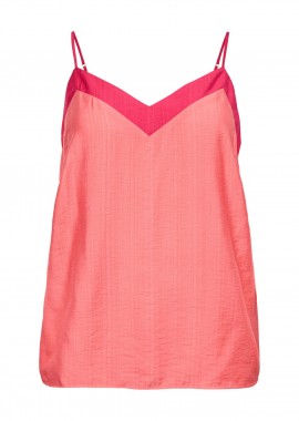 - Τοπ με λεπτές τιράντες και v λαιμόκοψη