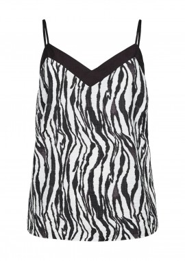 - Τοπ με λεπτές τιράντες και v λαιμόκοψη