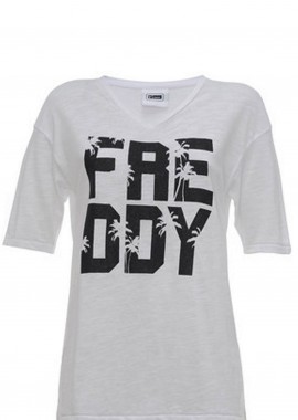 Freddy - Μπλούζα Κοντομάνικη Freddy Palm Logo S7WCST1-W0 Γυναικείο