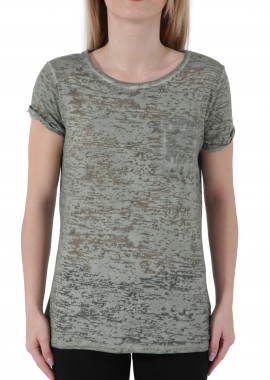 Freddy - Μπλούζα Κοντομάνικη Freddy Burnout Jersey With Camp Pocket S8-AC-WT228L03N00-V74X Γυναικείο