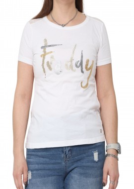 Freddy - Μπλούζα Κοντομάνικη Freddy Με Λογότυπο S8-AC-WT242L03N02G01-WCD0 Γυναικείο