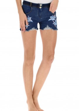 Freddy - Σορτς Freddy Wr.Up Denim Mε Φλόραλ Κέντήματα S8-EWRS-WRUP9LJ19E-J0Y Γυναικείο