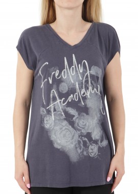 Freddy - Μπλούζα Κοντομάνικη Freddy Mε Τύπωμα Και Glitter S9WACT5-B105X- Γυναικείο