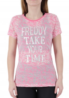 Freddy - Μπλούζα Κοντομάνικη Freddy . S9WCLT2-P102X- Γυναικείο