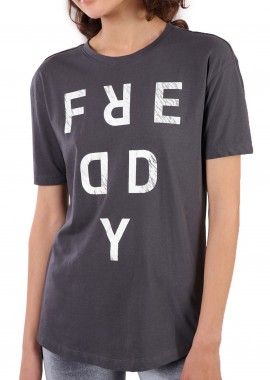 Freddy - Μπλούζα Κοντομάνικη Freddy Με Λογότυπο S9WCXT1-G17- Γυναικείο