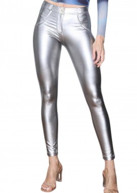 Freddy - Παντελόνι Δερμάτινο Freddy Wr.Up® Metallic Regular Rise - Super Skinny WRUP2RS925-S Γυναικείο