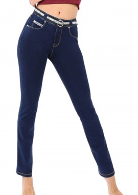 Freddy - Παντελόνι Υφασμάτινο Freddy N.O.W.® Denim-Effect Slim Fit - Straight Leg NOW3MC002-J0B Γυναικείο