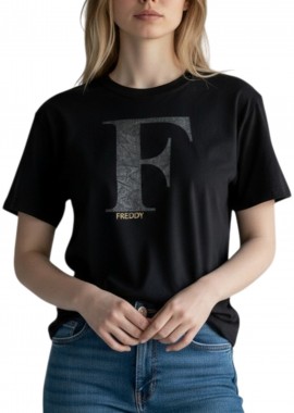 Freddy - Μπλούζα Κοντομάνικη Freddy With Crystals S0WFNT3-N0 Γυναικείο