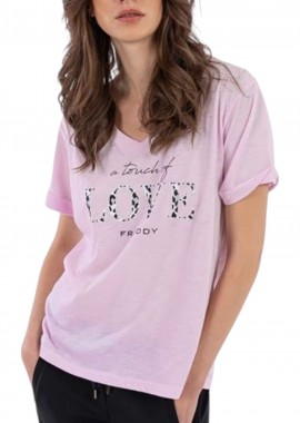 Freddy - Μπλούζα Κοντομάνικη Freddy Με Τύπωμα Animal Print S0WSLT4-P29 Γυναικείο