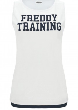 Freddy - Μπλούζα Αμάνικη Freddy Training Με Τύπωμα Στο Στήθος S0WTRT6-WB94 Γυναικείο