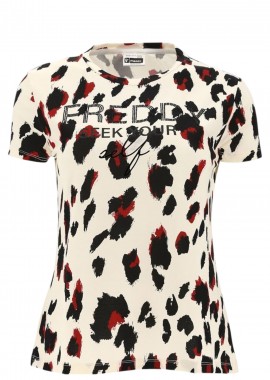 Freddy - Μπλούζα Κοντομάνικη Freddy Slounge Jersey Modal F1WSLT3C-ANI19 Γυναικείο