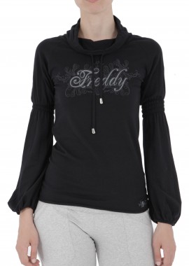Freddy - Μπλούζα Μακρυμάνικη Freddy Logo Chest Print 31026Y-N0 Γυναικείο