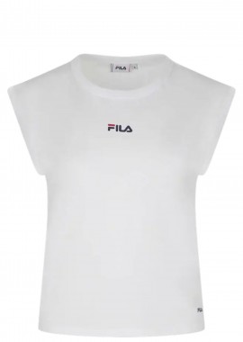 Fila - Μπλούζα Αμάνικη Fila Με Διακριτικό Λογότυπο APUNWS26035-WHITE Γυναικείο