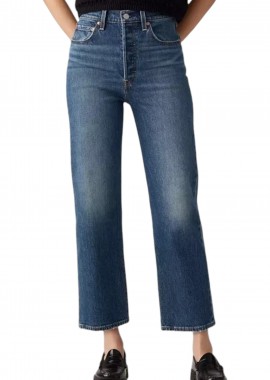 Levi's - Παντελόνι Jean Levi's Denim Ribcage Straight Ankle 726930218-18 Γυναικείο