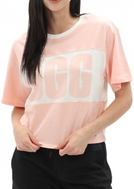 Ugg - Μπλούζα Κοντομάνικη Ugg Jordene Colorblocked Logo Te 1136881-POPL Γυναικείο