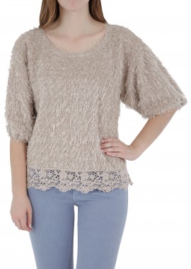 Traffic People - Top Traffic People Frosty frolics FFS9074-BEIGE Γυναικείο