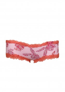 Playboy - Σλιπ Playboy Floral Logo P502A-PINK Γυναικείο