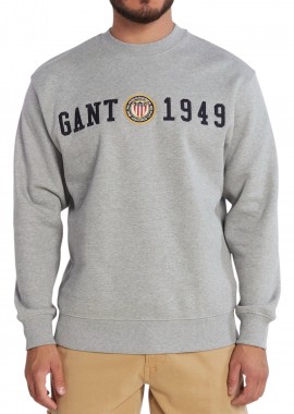 Gant - Μπλούζα Μακρυμάνικη Gant Crest C-Neck 2006068-93 Ανδρικό