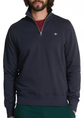 Gant - Μπλούζα Μακρυμάνικη Gant Reg Shield Half Zip 2008005-433-EVENING BLUE Ανδρικό