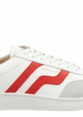 Gant - Sneaker Gant Cuzmo Δερμάτινο 28631482-G238-WHITE-RED Ανδρικό