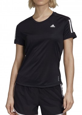 Adidas - Μπλούζα Κοντομάνικη Adidas Own The Run FS9830- ΜΑΥΡΟ Ο10 Γυναικείο