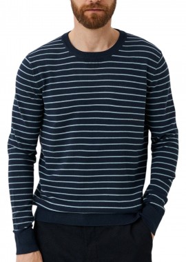 Mexx - Πουλόβερ Mexx Lucas Stripe AO0907036M-Greyish Green Ανδρικό