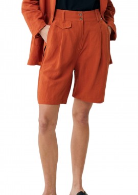 Mexx - Σορτς Mexx Linen CF1644033W-Brick Γυναικείο