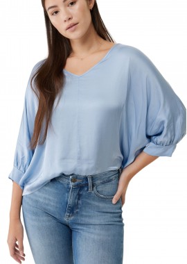 Mexx - Top Mexx V-Neck Blouse With 3/4 Sleeves FL0447033W-Baby Blue Γυναικείο