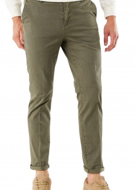 Mexx - Παντελόνι Υφασμάτινο Mexx Printed Chino JI1318023M-Army Green Ανδρικό