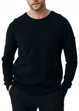 Mexx - Μπλούζα Μακρυμάνικη Mexx Structured JO0995036M-BLACK Ανδρικό