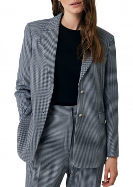 Mexx - Σακάκι Mexx Houndstooth MF006000643W-DUSTY BLUE Γυναικείο