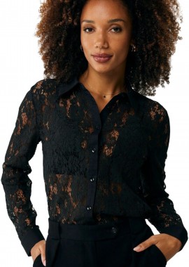 Mexx - Πουκάμισο Μακρυμάνικο Mexx Lace Blouse MF006102643W-194003 Γυναικείο