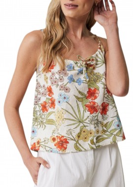 Mexx - Top Mexx Fluent top with lace strap MF006105241W-Multicolor Γυναικείο