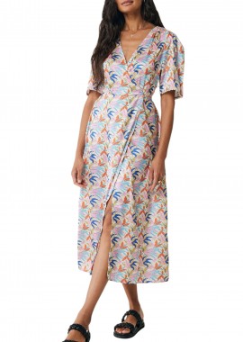 Mexx - Φόρεμα Mexx Maxi dress with ruffle details MF006305041W-Multicolor Γυναικείο