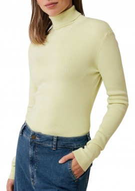 Mexx - Μπλούζα Μακρυμάνικη Mexx Basic Rib Top With RollNneck MF006607643W-LIGHT LIME Γυναικείο