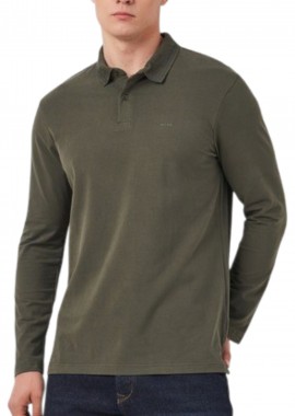 Mexx - Μπλούζα Μακρυμάνικη Mexx Bas Basic polo LS MF007100243M-DARK OLIVE Ανδρικό