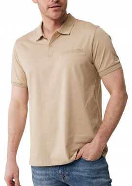 Mexx - Μπλούζα Polo Mexx Mercerized polo with chest pocket MF007101641M-Sand Ανδρικό