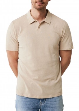 Mexx - Μπλούζα Polo Mexx Linen blend polo SS MF007103941M-Sand Ανδρικό